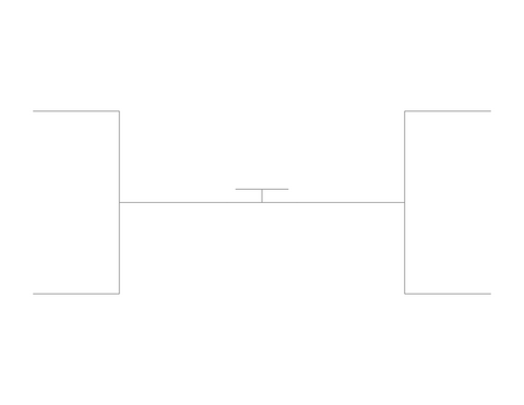 Single Elimination Bracket - Outside to Inside, 4 Teams