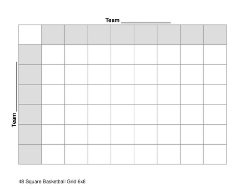 48 Square Basketball Grid 6x8